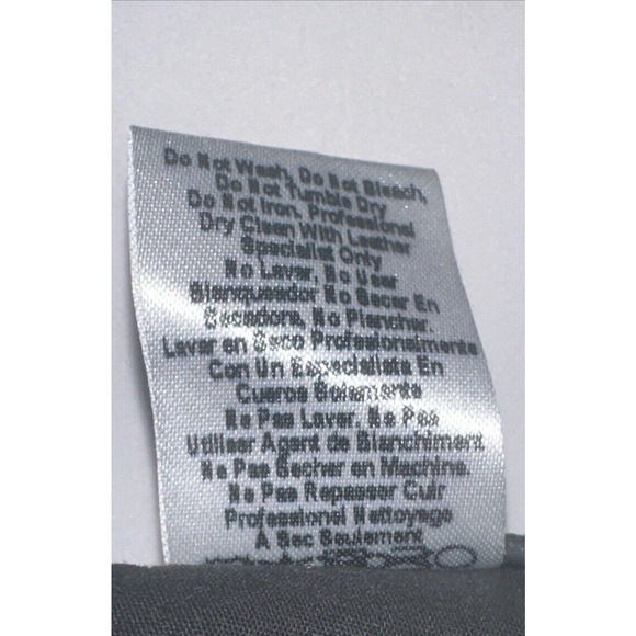 Current Elliott The Boyfriend Jet Black Goat Feather Leather Pants Women Size 28 - Picture 14 of 16